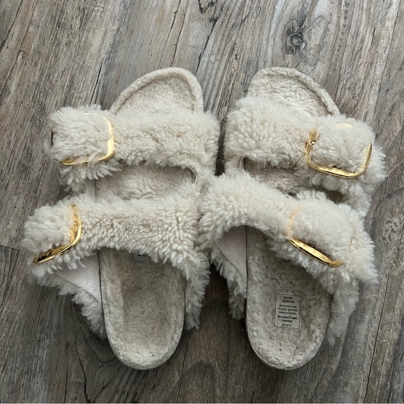 Birkenstock Arizona Big Buckle Teddy Sandals 41 - Picture 3 of 7